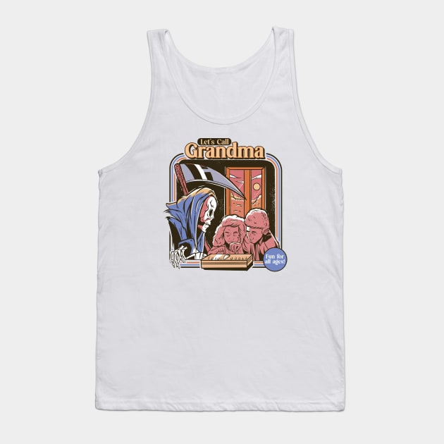 Let's Call Grandma // Funny Retro Children's Game Parody Tank Top by SLAG_Creative